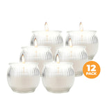 NNEDSZ Perfect Scent 12PCE Fresh Daisies Scented Fragrant Candle Glass Holder 6.5cm