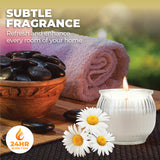 NNEDSZ Perfect Scent 12PCE Fresh Daisies Scented Fragrant Candle Glass Holder 6.5cm