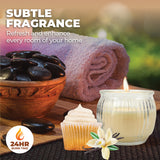 NNEDSZ Perfect Scent 12PCE Vanilla Scented Fragrant Candle Glass Holder 6.5cm