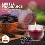 NNEDSZ Perfect Scent 12PCE Black Cherry Scented Fragrant Candle Glass Holder 6.5cm