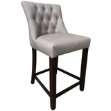 NNEDSZ Florence  High Fabric Dining Chair Bar Stool French Provincial Solid Timber