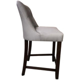 NNEDSZ Florence  High Fabric Dining Chair Bar Stool French Provincial Solid Timber