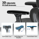NNEDSZ Ergonomic Mesh Home & Office Chair 3D Adjustable Armrest Seat High Back Desk Computer Chair