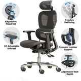 NNEDSZ Ergonomic Mesh Home & Office Chair 3D Adjustable Armrest Seat High Back Desk Computer Chair