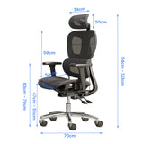 NNEDSZ Ergonomic Mesh Home & Office Chair 3D Adjustable Armrest Seat High Back Desk Computer Chair