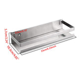 NNEDSZ Brushed Bathroom Shower Shelf Kitchen Rack Storage Shelves Shampoo Holder Organizer