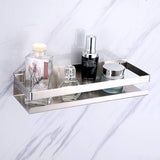 NNEDSZ Brushed Bathroom Shower Shelf Kitchen Rack Storage Shelves Shampoo Holder Organizer