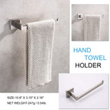 NNEDSZ Square Hand Towel Holder Ring Wall Mounted Modern Towel Bar Bathroom Kitchen