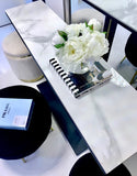 NNEDSZ Interior Ave - Pandora Stone Marble Console - Marble & Black