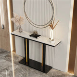 NNEDSZ Interior Ave - Pandora Stone Marble Console - Marble & Black