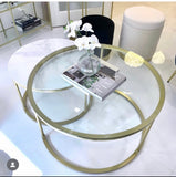 NNEDSZ Interior Ave - Elle Luxe - Marble & Gold Nested Coffee Table