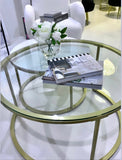 NNEDSZ Interior Ave - Elle Luxe - Marble & Gold Nested Coffee Table