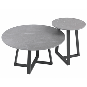 NNEDSZ Interior Ave - Broadway Two Tier Stone Coffee Table Set