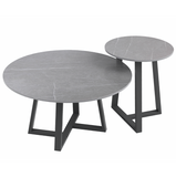 NNEDSZ Interior Ave - Broadway Two Tier Stone Coffee Table Set