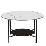 NNEDSZ Interior Ave - Duke Round Two Tier Stone Coffee Table