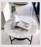 NNEDSZ Interior Ave - Duke Round Two Tier Stone Coffee Table
