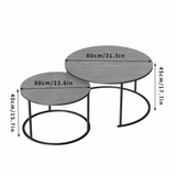 NNEDSZ Executive Stone Nested Coffee Table Set