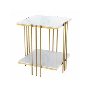 NNEDSZ Interior Ave - Milano Gold Square Side Table