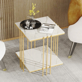 NNEDSZ Interior Ave - Milano Gold Square Side Table