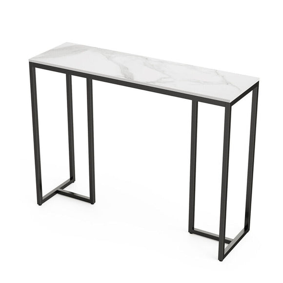 NNEDSZ Interior Ave - Stone Marble Console - Marble & Black