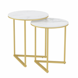 NNEDSZ Interior Ave - Nala Gold Nested Side Table Set