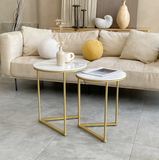NNEDSZ Interior Ave - Nala Gold Nested Side Table Set