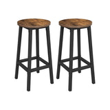 NNEDSZ Set of 2 Bar Chairs Steel Frame 65 cm Tall
