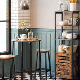 NNEDSZ Set of 2 Bar Chairs Steel Frame 65 cm Tall