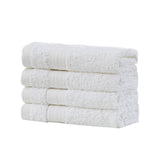 NNEDSZ Bath Towel Set - 4 Piece Cotton Washcloths - White