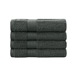 NNEDSZ Bath Towel 4 Piece Cotton Hand Towels Set - Charcoal