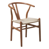 NNEDSZ Natural Hans Wegner Replica Wishbone Chairs (Set of 2)