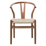 NNEDSZ Natural Hans Wegner Replica Wishbone Chairs (Set of 2)