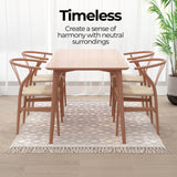 NNEDSZ Natural Hans Wegner Replica Wishbone Chairs (Set of 2)