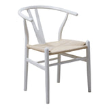 NNEDSZ White Hans Wegner Replica Wishbone Chairs (Set of 2)