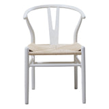 NNEDSZ White Hans Wegner Replica Wishbone Chairs (Set of 2)