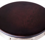 NNEDSZ Industrial Wooden Height Adjustable Swivel Bar Stool - Nickel Black