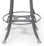 NNEDSZ Industrial Swivel Height Adjustable Grey Oak Wood Bar Stool Chair with Back