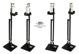 NNEDSZ Lirash Touch Free Hand Sanitiser Dispenser Station Floor Stand Foot Operated - Gold Black