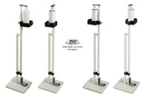 NNEDSZ Lirash Touch Free Hand Sanitiser Dispenser Station Floor Stand Foot Operated - White Black