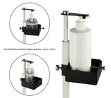 NNEDSZ Lirash Touch Free Hand Sanitiser Dispenser Station Floor Stand Foot Operated - White Black