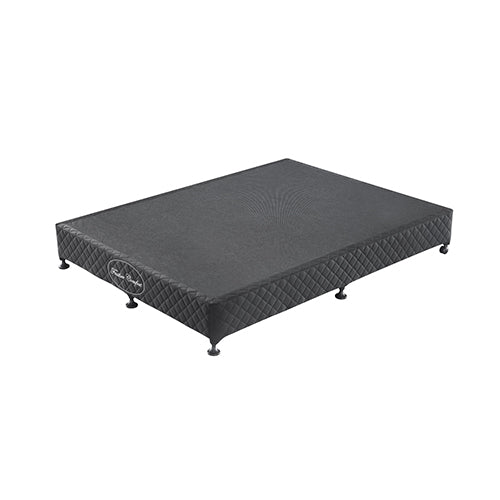 NNEDSZ Base Ensemble Double Size Solid Wooden Slat in Black with Removable Cover