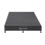 NNEDSZ Base Ensemble Double Size Solid Wooden Slat in Charcoal with Removable Cover