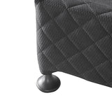 NNEDSZ Base Ensemble Double Size Solid Wooden Slat in Charcoal with Removable Cover