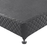 NNEDSZ Base Ensemble King Size Solid Wooden Slat in Black with Removable Cover