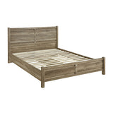 NNEDSZ Pieces Bedroom Suite Natural Wood Like MDF Structure Double Size Oak Colour Bed, Bedside Table, Tallboy & Dresser