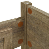 NNEDSZ Pieces Bedroom Suite Natural Wood Like MDF Structure Double Size Oak Colour Bed, Bedside Table, Tallboy & Dresser