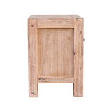 NNEDSZ Pieces Bedroom Suite in Solid Wood Veneered Acacia Construction Timber Slat Double Size Oak Colour Bed, Bedside Table