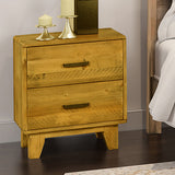 NNEDSZ Pieces Bedroom Suite King Size in Solid Wood Antique Design Light Brown Bed, Bedside Table , Tallboy & Dresser