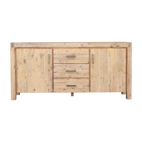 NNEDSZ Sideboard in Oak Colour Constructed with Solid Acacia Wooden Frame Storage Cabinet with Drawers