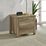 NNEDSZ Table 2 drawers Storage Table Night Stand MDF in Oak